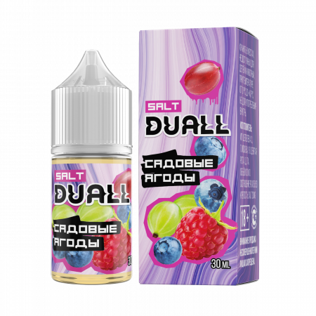 Жидкость Duall salt 30ml HARD 50mg (Садовые Ягоды, Hard)
