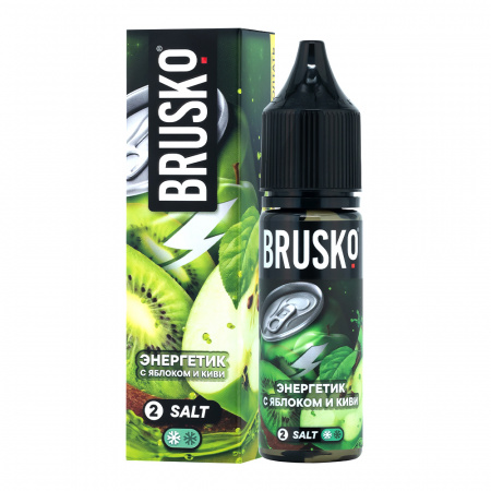 Жидкость Brusko Chubby salt 35ml 20mg (№5) 2ultra (Энергетик с яблоком и киви, Hard)