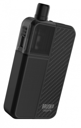 POD-система Brusko FLEXUS BLOK (Black (Черный), 1200 mAh, 18 W, 3 мл, Датчик затяжки, кнопка)