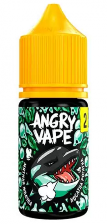 Жидкость Angry Vape salt 30ml 50mg (2 Ultra) (Косатка Рогатка (Мятная жвачка), Hard)