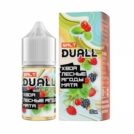 Жидкость Duall salt 30ml HARD 50mg (Хвоя Лесные Ягоды Мята, Hard)