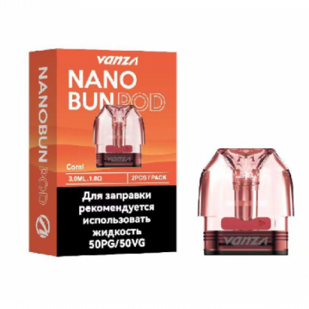 Картридж Vanza на Minican 1.0ohm 1/2 (Оранжевый(Coral))