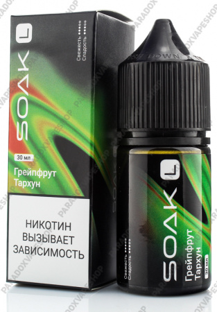 Жидкость SOAK L 30ml 20mg (Грейпфрут Тархун, Light)