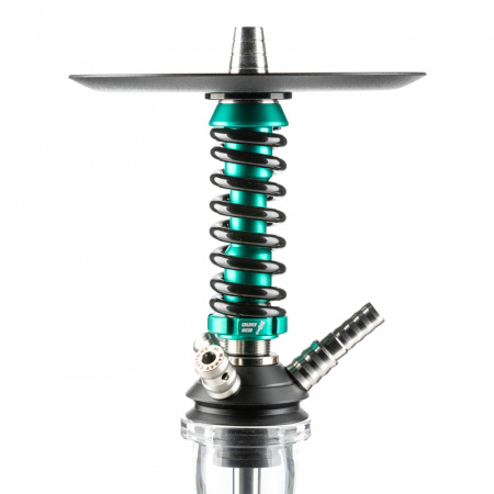 Шахта Mamay Customs Coilovers Micro (Зеленая шахта, черная сплеш пружина, 38 см, Шахта, Мундштук, 12 мм, Да, Нержавеющая сталь)