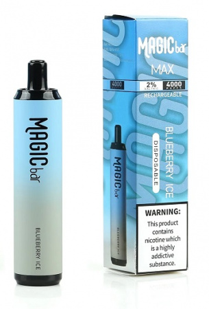 Magic Bar 4000 (Blueberry ice (Черника со льдом ), 4000 тяг)