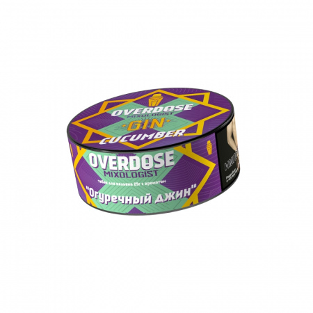 Overdose 25г (GIN CUCUMBER (Огуречный джин), Крепкий)