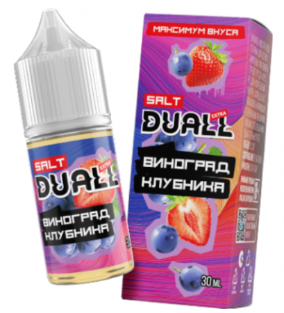 Жидкость Duall Extra salt 30ml HARD 50mg (Виноград клубника, Hard)