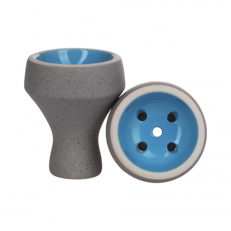 Чаша Форма Турка Бетон (Серый/Голубой)