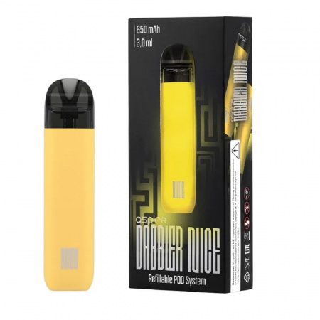 POD-система Brusko DABBLER NICE (Желтый, Датчик затяжки, 650 mAh, 3 мл, 11 W)